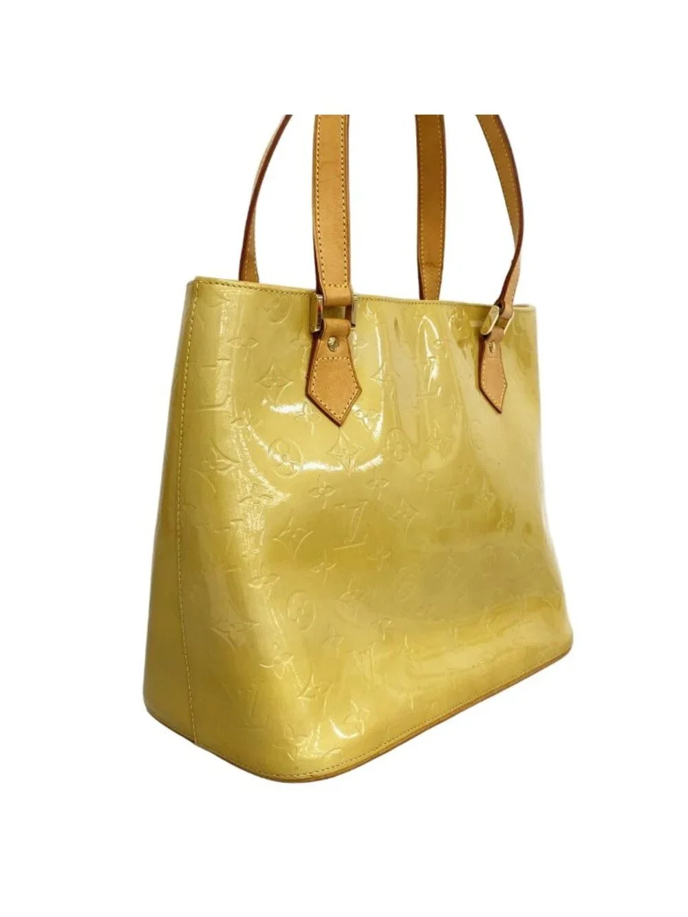 ★SOLD★ Louis Vuitton Tote Vernis Houston Beige - Picture 2 of 10